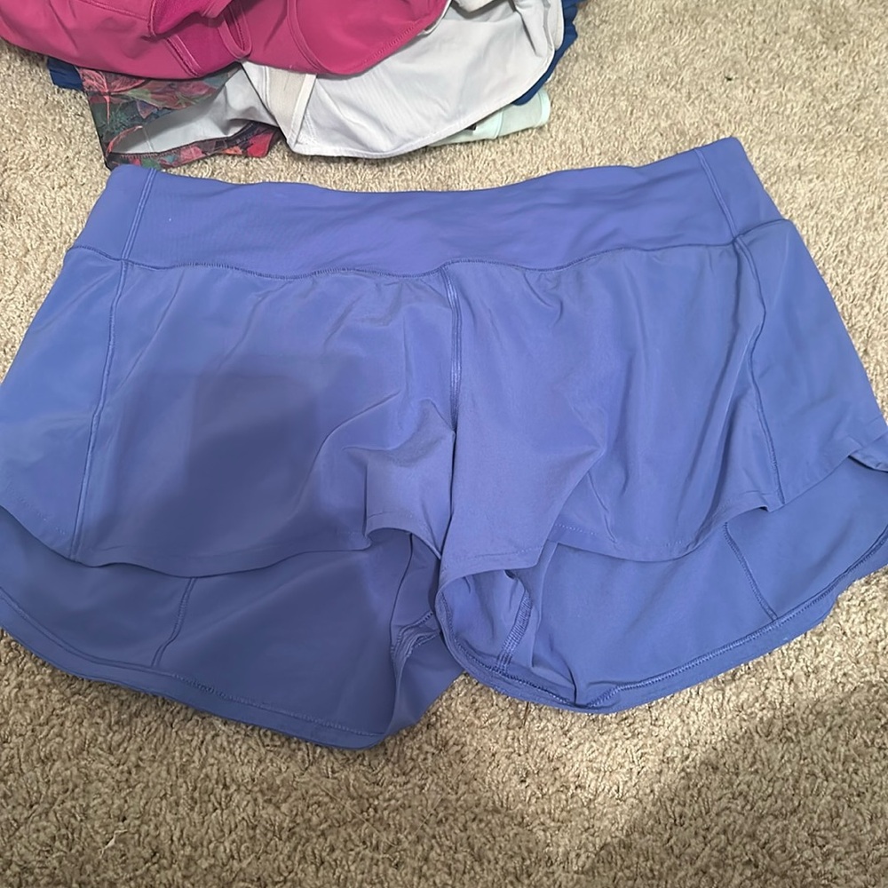 lululemon speed up, size 12, 4 inch